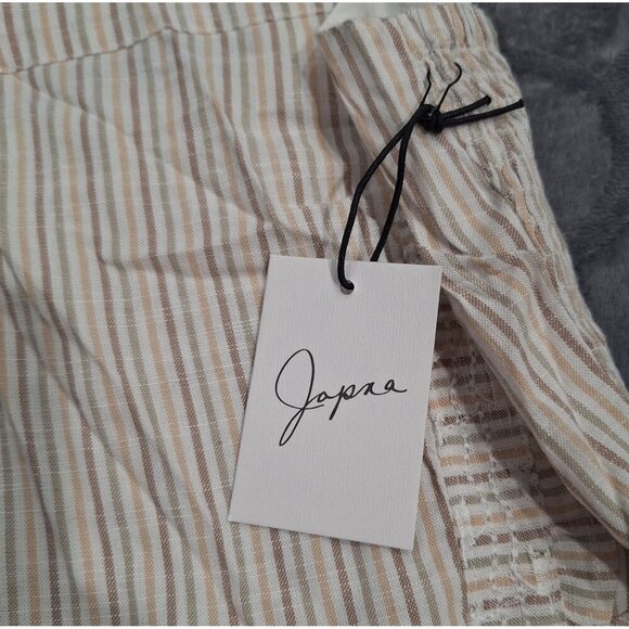 NWT Japna Striped Ruffled Sleeveless Top/Sz. S - Picture 2 of 7